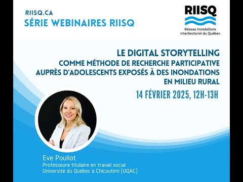 Le Digital Storytelling comme méthode de recherche participative auprès d’adolescents exposés à des inondations en milieu rural